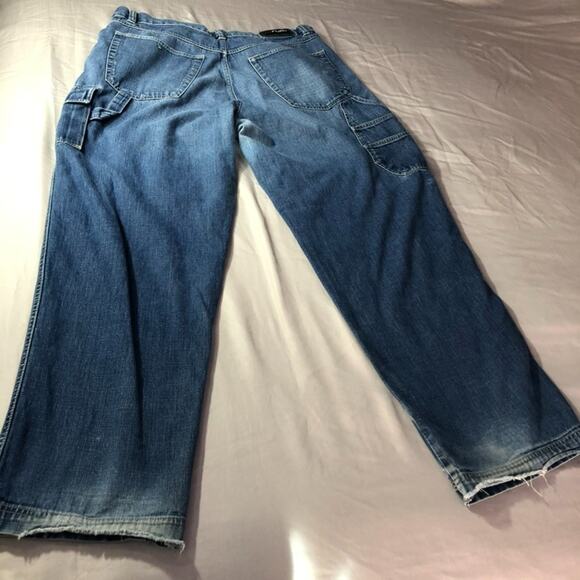 VTG Men’s Fubu Collection Carpenter Jeans 40x34 90s Y2K HipHop Baggy Distressed - Picture 13 of 15